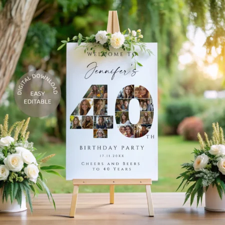 40th Birthday Gift for Her or Him,