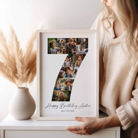 7th Birthday Photo Collage